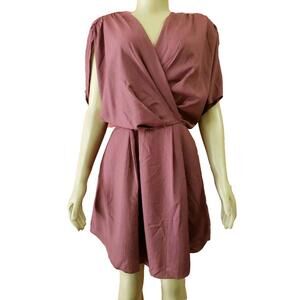 BCBGeneration Kimono Sleeve Dress in Chartreuse Size 4 RedWine Color NEW (B2)
